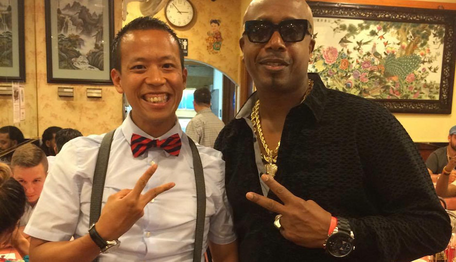 City of Philadelphia social media guy Albert Lee and 80s legend MC Hammer were all smiles on Wednesday night in Chinatown.