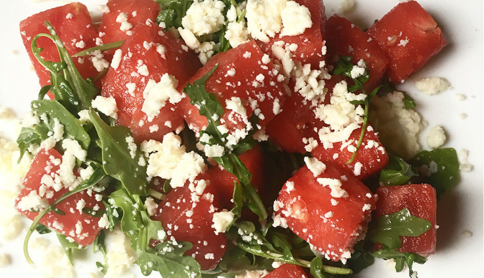 Watermelon salad at Devil's Den