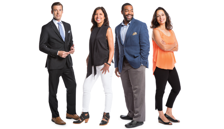 From left: Taff, Ubiñas, Woodard, Mustafa. | Photograph by Nell Hoving