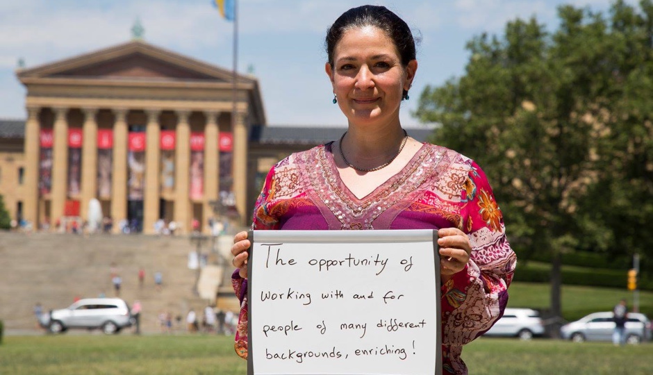Gabriella Nemati of Nature's Gallery Florist shares what she likes about working in Philly. via Philadelphia 2016 Host Committee | Facebook