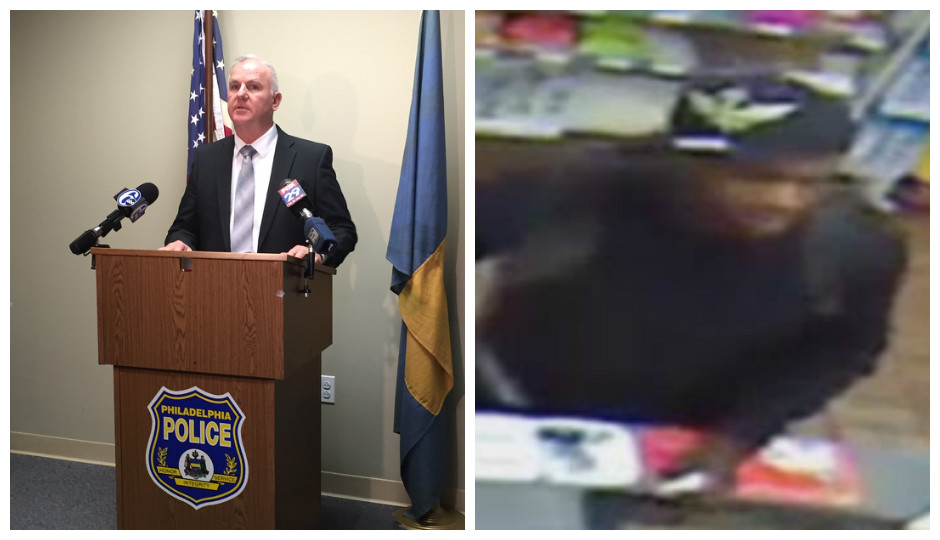 Special Victims Unit Capt. Mark Burgmann (left) says the man shown on surveillance footage has attacked three women and possibly killed a fourth in Kensington. 