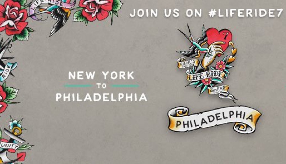 7th Annual Kiehl’s LifeRide for amfAR! this Friday, during the company's 11-day motorcycle journey to raise funds and awareness for HIV/AIDS research.