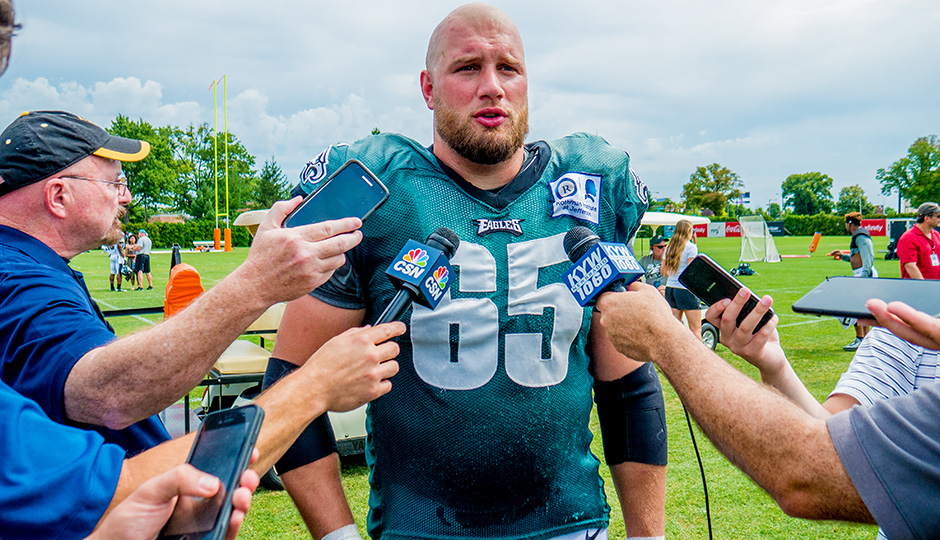 Lane Johnson. (Jeff Fusco)