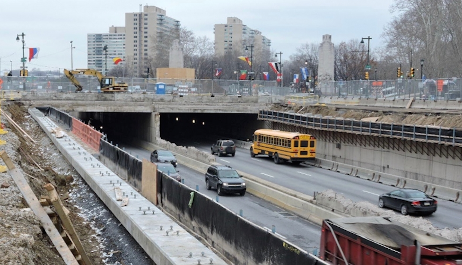 Construction continues on the 20th Street bridge, one of 7 to be rebuilt by 2019.