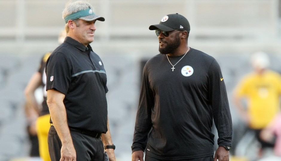 Doug Pederson and Mike Tomlin. (USA Today Sports)