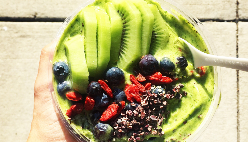 Matcha Bowl at Stripp'd Juice