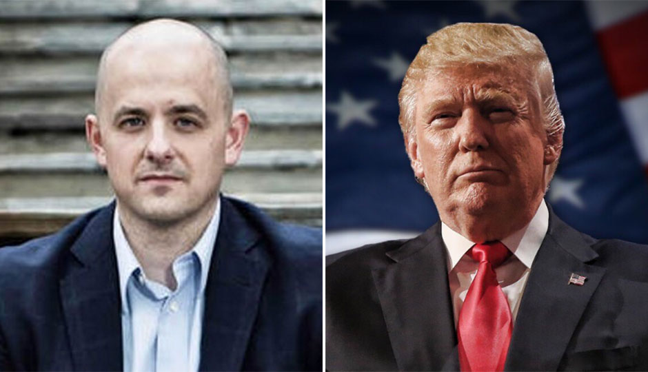 Evan McMullin (left); Donald Trump