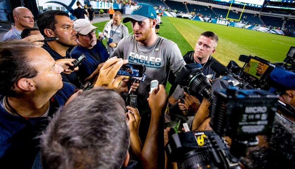 Carson Wentz. (Jeff Fusco)
