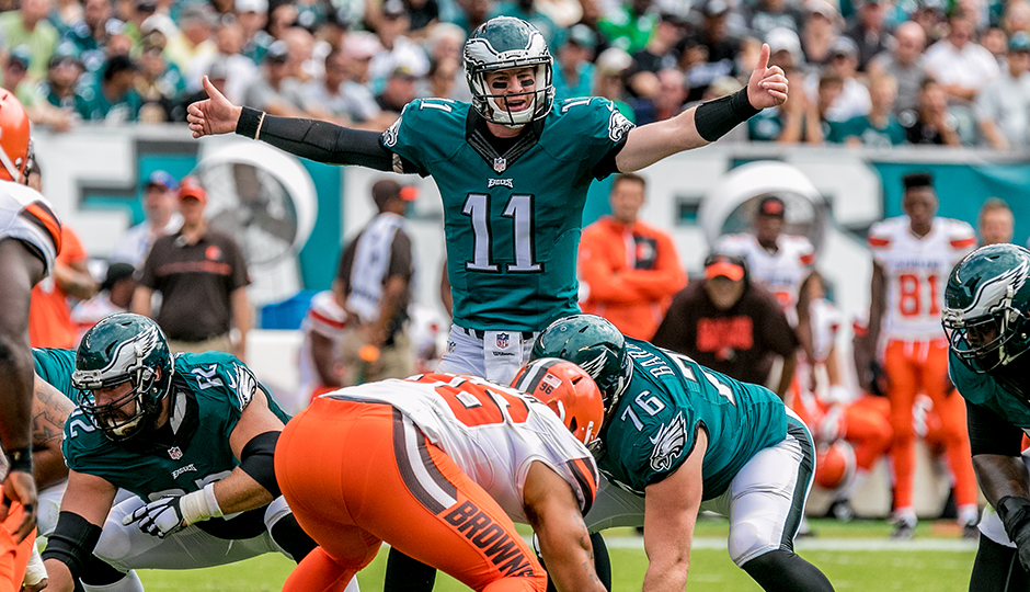 Carson Wentz. (Jeff Fusco)