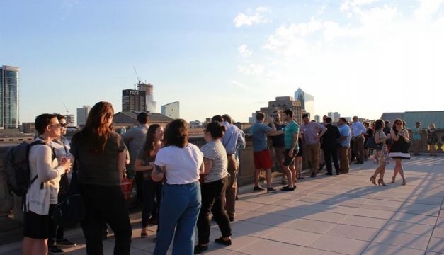A beer garden is popping up on the Parkway Central Library's Skyline Terrace. Photo from Facebook