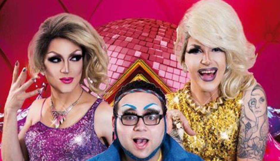 Left to right:  Mistor Fahrienheit, Eric Jaffe, and Lili St. Queer.