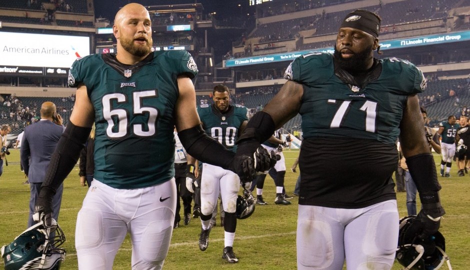 Lane Johnson and Jason Peters. (USA Today Sports)