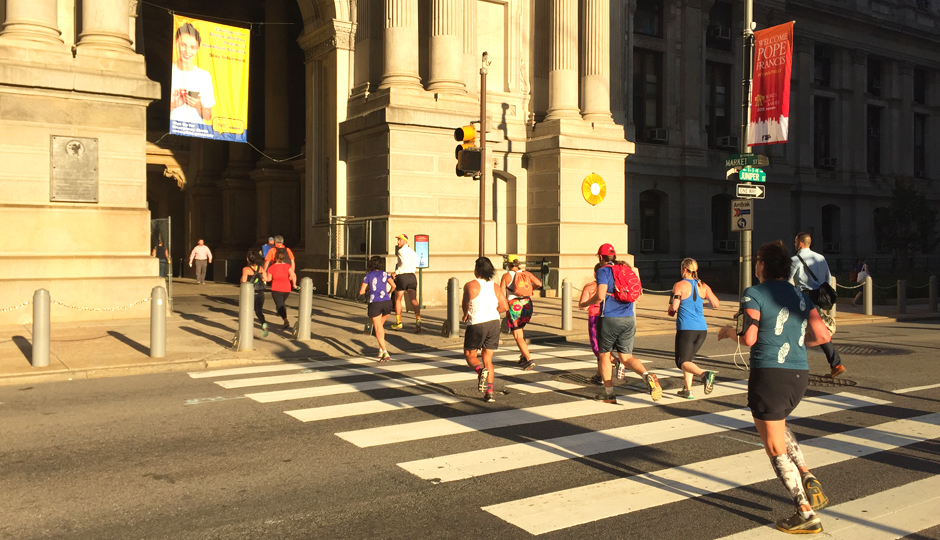 Runners on Run to Work Day 2015 | Photo by Adjua Fisher 