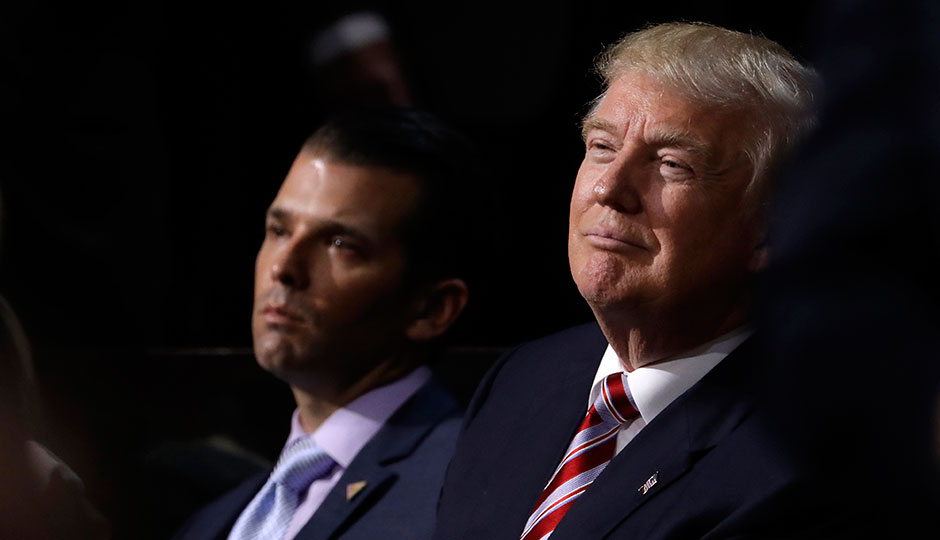 Donald Trump Jr. and his father