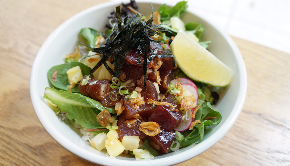 The tuna poke at Hai Street Kitchen