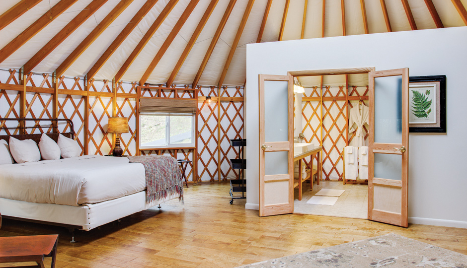 Fall Weekend Getaways: Inside a yurt at Savage River Lodge