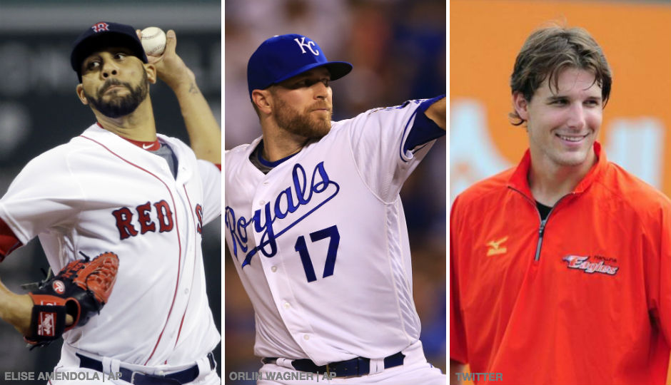Red Sox pitcher David Price, Royals pitcher Wade Davis and former Nationals minor league pitcher Ryan Tatusko. 