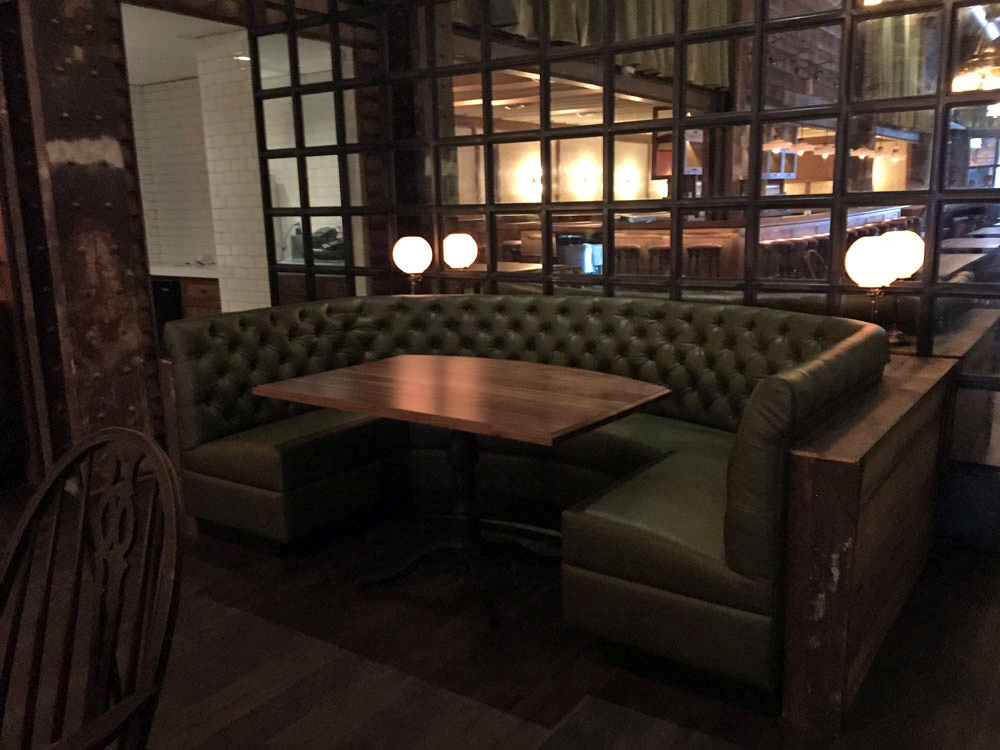 The banquette from which to see and be seen.