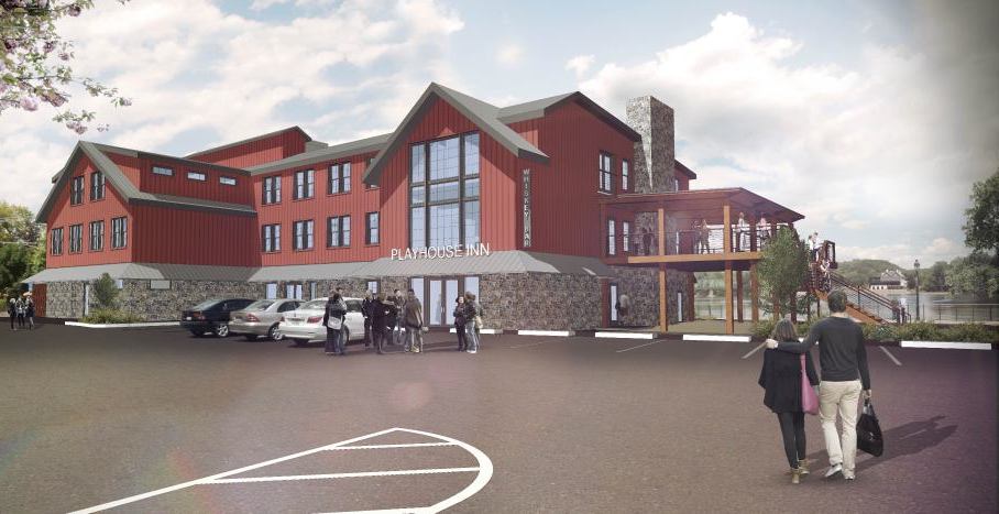 A rendering of the new Playhouse Inn