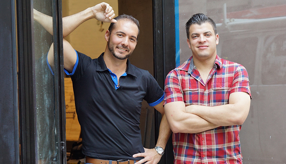 Teddy Sourias and Jonathan Petruce in front of Cinder | Photo via Cinder