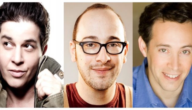 See comedians Julie Goldman, Josh Gondelman and Avi Liberman at the eighth annual Moo Shu Jew Show. Photo provided