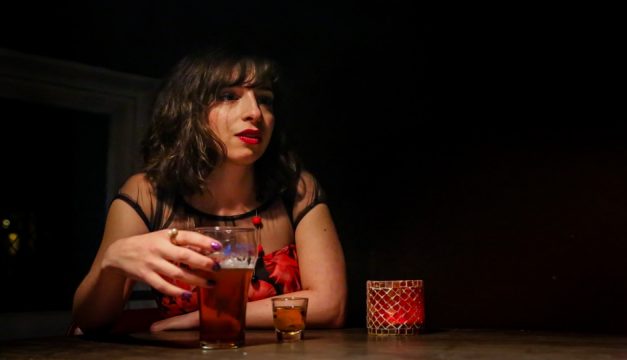 Alee Spadoni as Charlotte in Curio Theatre Company's Antagonyms. Photo by Rebecca Gudelunas