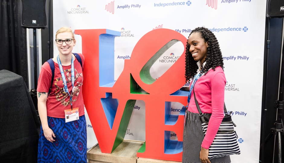 Scene from the Philly booth at SXSW 2016. Photo courtesy of PSL.