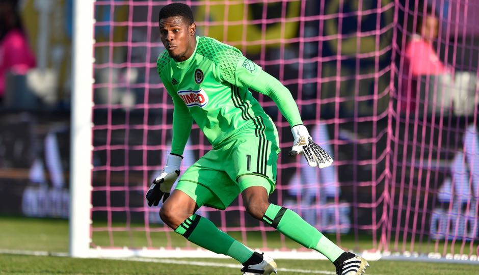 Philadelphia Union goalkeeper Andre Blake (1) during the second half against the Orlando City FC on Oct. 16, 2016 at Talen Energy Stadium. Orlando won 2-0. Photo | Derik Hamilton-USA TODAY Sports