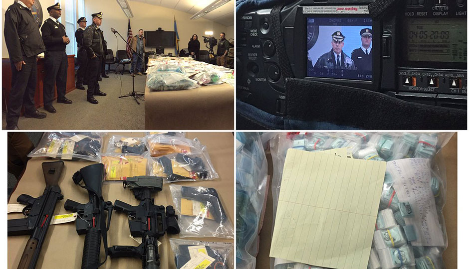 Philadelphia police drug bust press conference