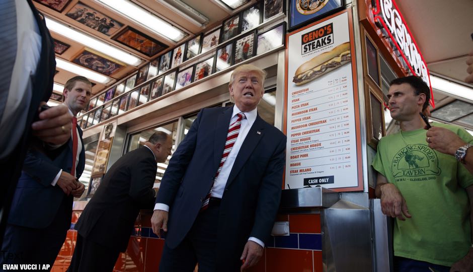 Donald Trump at Geno's
