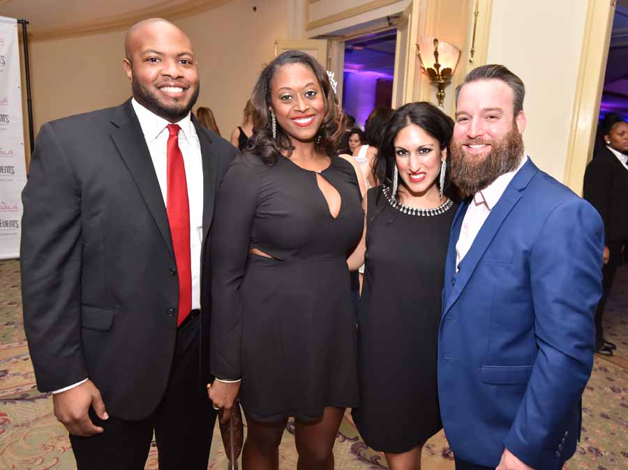 Jared and Jessica Cook, with Anita Seth and Brandon Blackburn-Dwyer