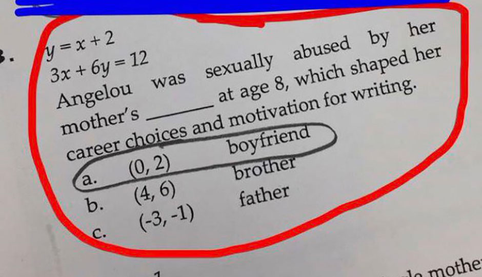 Maya Angelou math problem