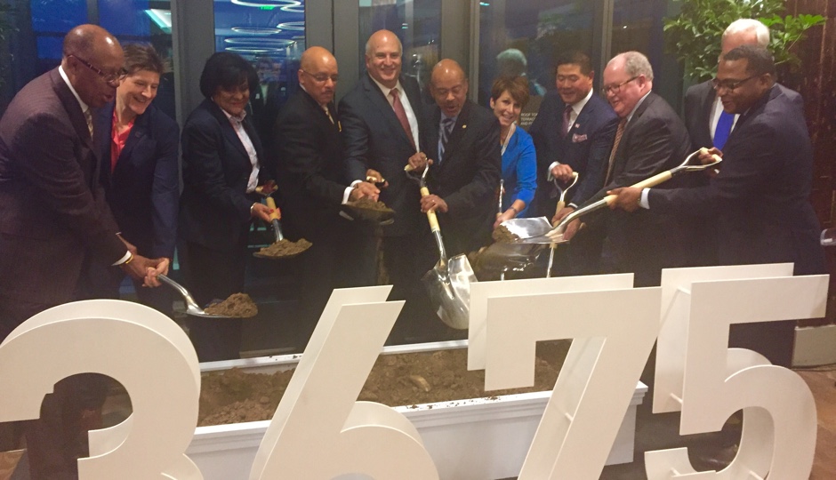 3675 Market Street ceremonial groundbreaking.