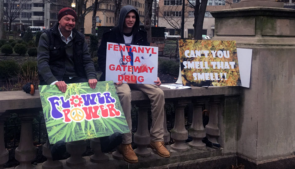Pot protest
