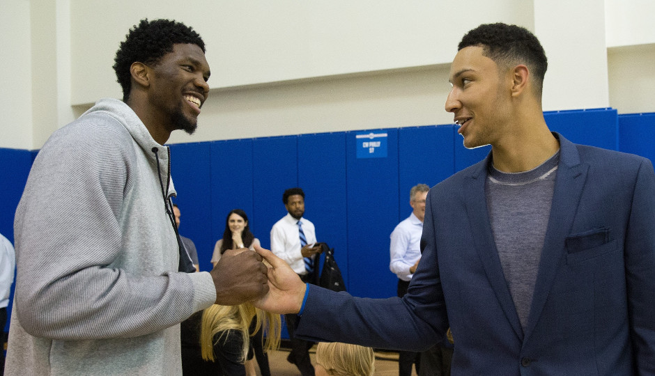 Developing chemistry between Joel Embiid and Ben Simmons will be key for the Sixers in 2017 | Bill Streicher-USA TODAY Sports