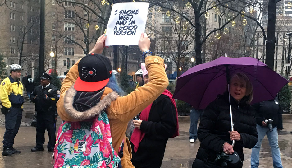 Pot protest