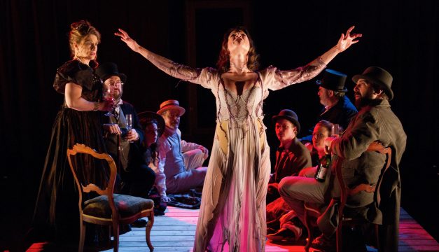 Anna Zaida Szapiro and the Cast of The Seagull at EgoPo. (Photo by Dave Sarrafian)