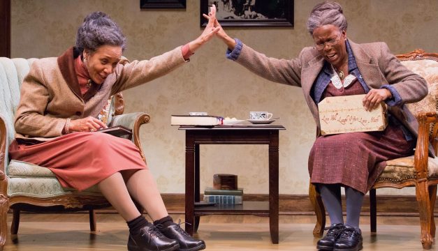 Perri Gaffney and Cherene Snow in Having Our Say at Philadelphia Theatre Company. (Photo by Mark Garvin)