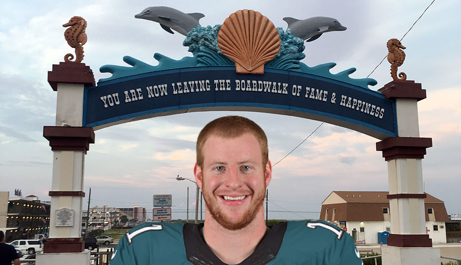 Carson Wentz in North Wildwood