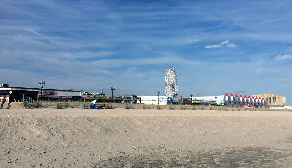 Ocean City beach and boardwalk
