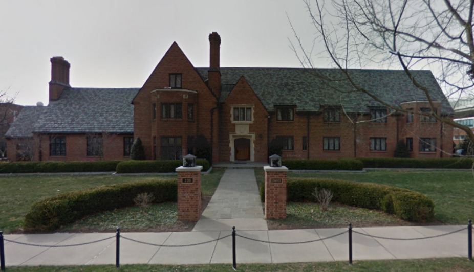 Penn State's Beta Theta Pi fraternity house, via Google Maps