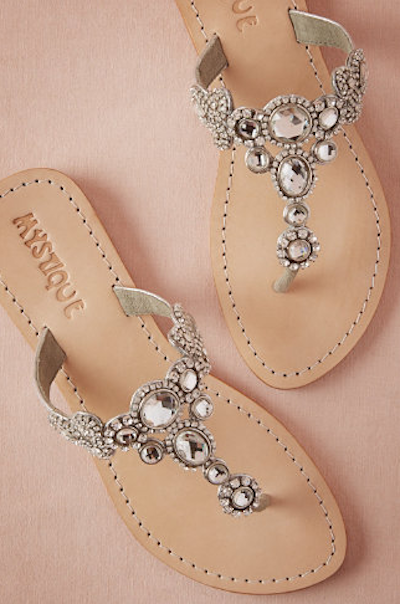 bride wedding sandals flat
