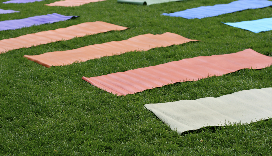 outdoor yoga mat