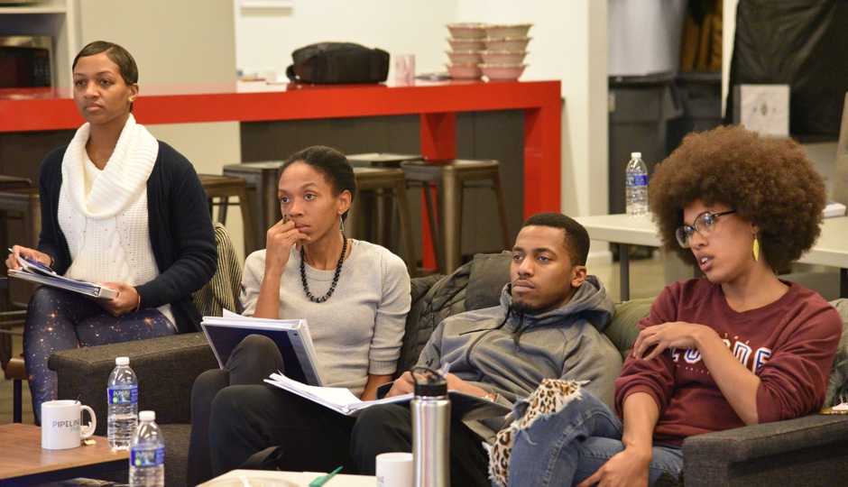 L to R: IHHE students Amira Smith, Keira Stevenson, Ben Barnes-McGee, and Chantelle Bateman.