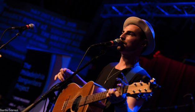 Quincy Mumford performs at the 2016 Philadelphia Songwriters Project finals show at Ardmore Music Hall. Photo by Doerthe Externest