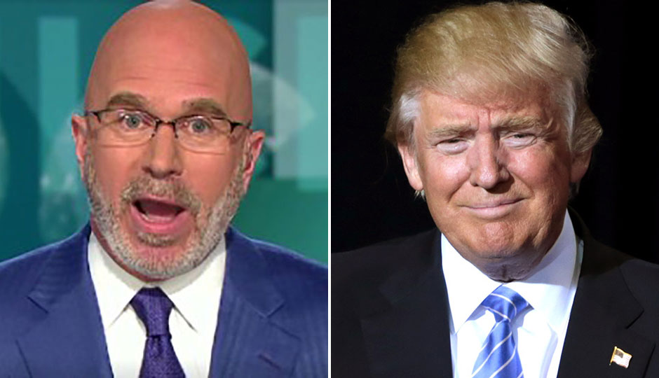 Michael Smerconish split photo with Donald Trump