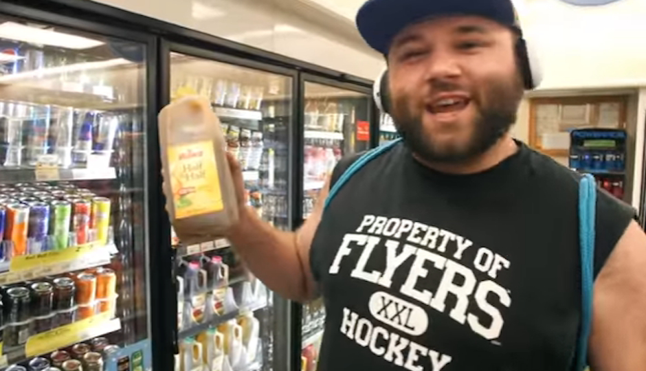 Rapper Aaron Out extols the virtues of Wawa iced tea.