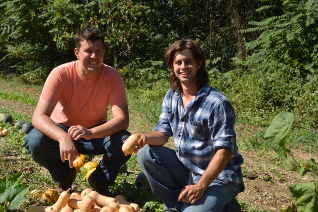 Eckerd is on the left, with good friend Alex Wenger from The Field’s Edge Research Farm on the right