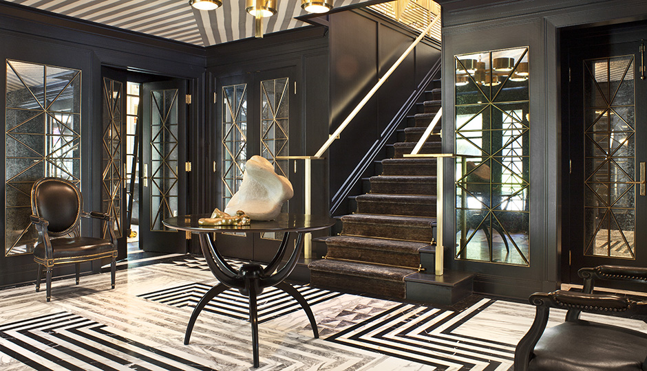 The Inspiration: A dramatic geometric space by famed designer Kelly Wearstler