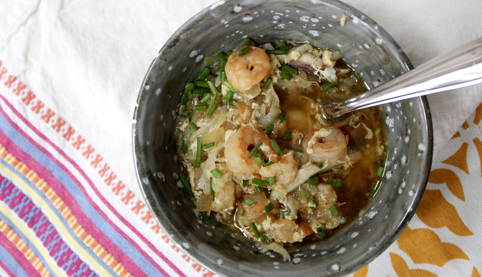 Shrimp Egg Drop Soup | Photo by Rebecca Boyd 